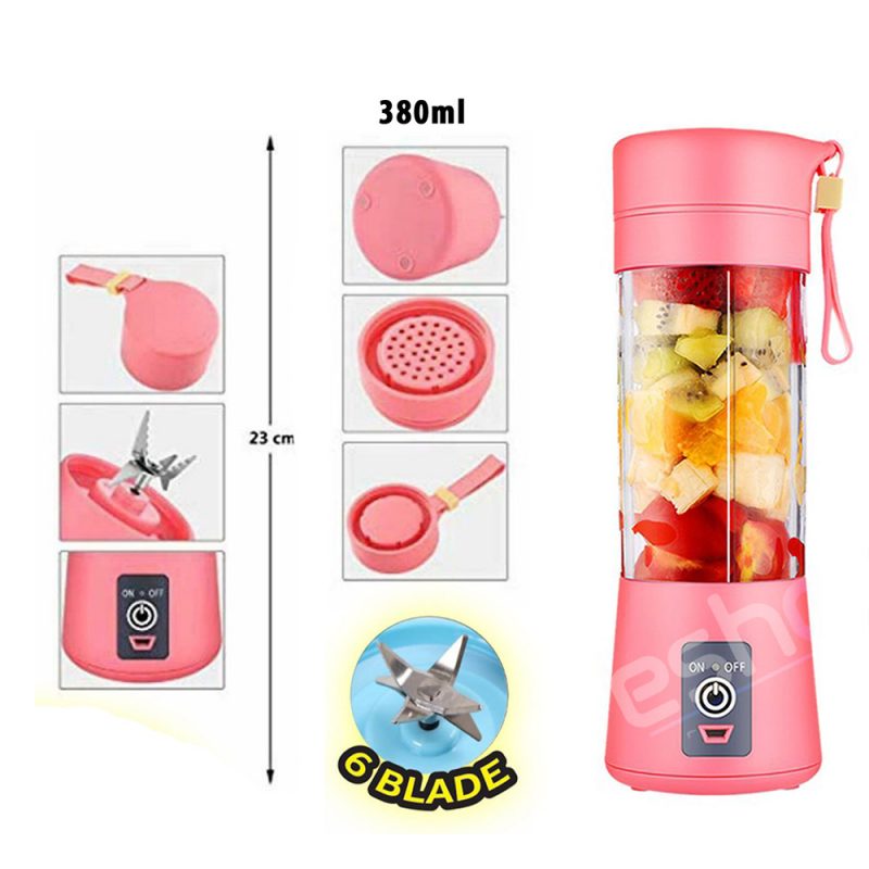 Original Portable And Rechargeable Mini Juice Blender Battery and USB 2 Original Portable And Rechargeable Mini Juice Blender Battery and USB - Image 2