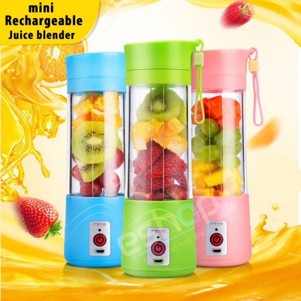 Original Portable And Rechargeable Mini Juice Blender Battery and USB