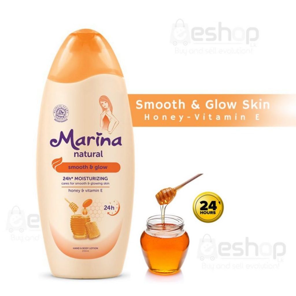 Honey Body Lotion Marina Natural Smooth & Glow 400ml