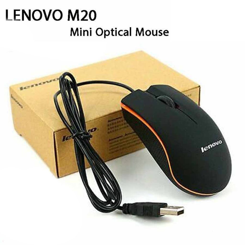 Lenovo M20 USB Mini 3D Wired Optical Laptop Notebook Netbook Computer Mouse