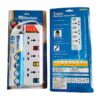 Extension Power Strip With Surge Protector 3 Way Multi Switch Socket