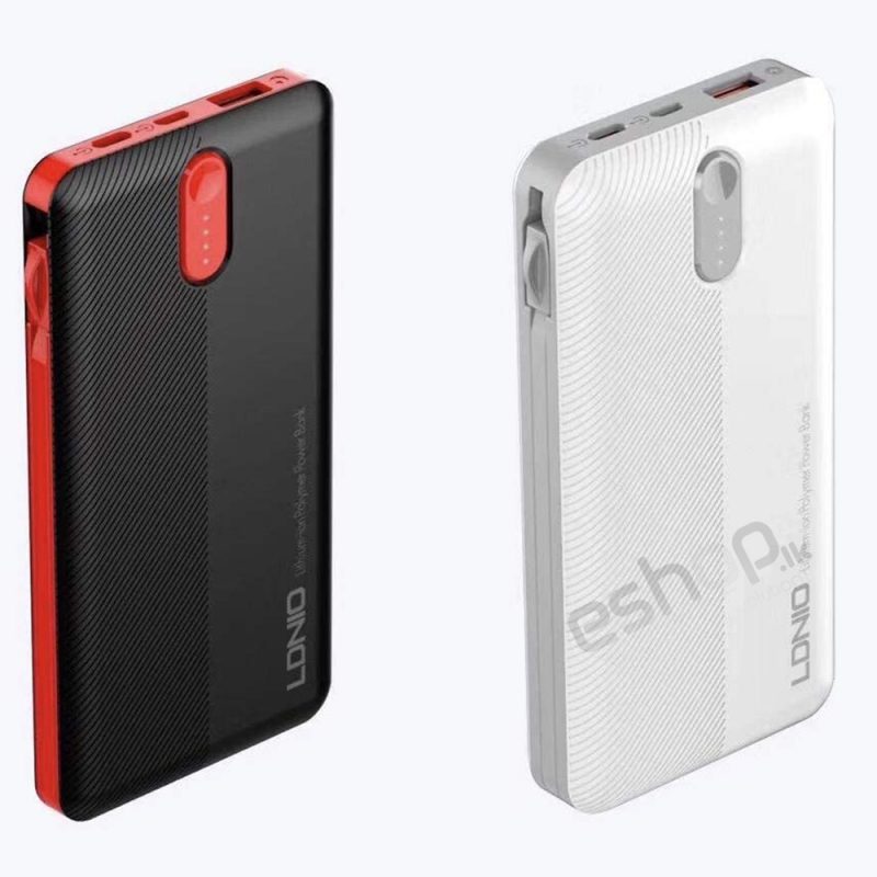 LDNIO 10000 mAh Turbo Power Bank- Portable for travel, business & leisure- Black/Red 2 LDNIO 10000 mAh Turbo Power Bank- Portable for travel, business & leisure- Black/Red - Image 2