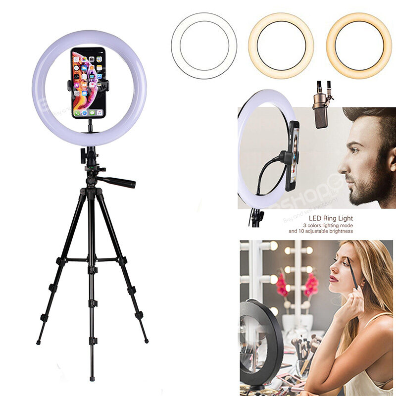 Ring Light 7.5ft Tripod Stand & Phone Holder Light