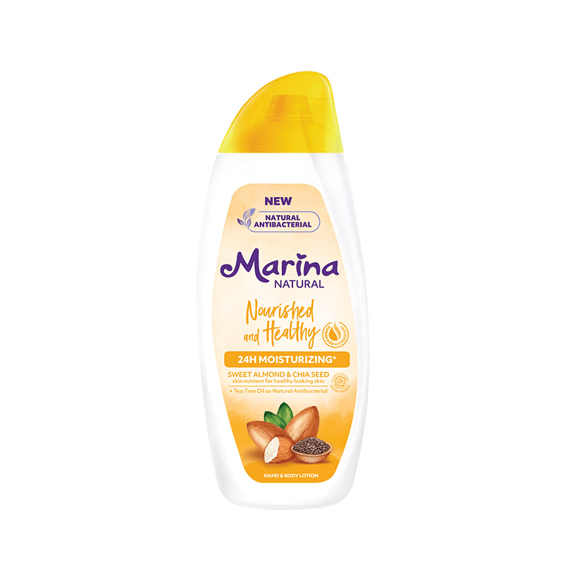 Marina Natural Hand and Bodylotion Nourished & Healthy 1 Marina Natural Hand and Bodylotion Nourished & Healthy