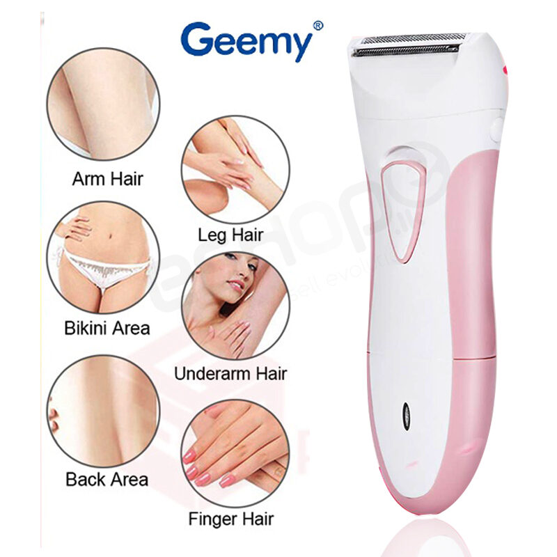 Geemy Lady Shaver Electric Wet and Dry Rechargeable Bikini Trimmer 