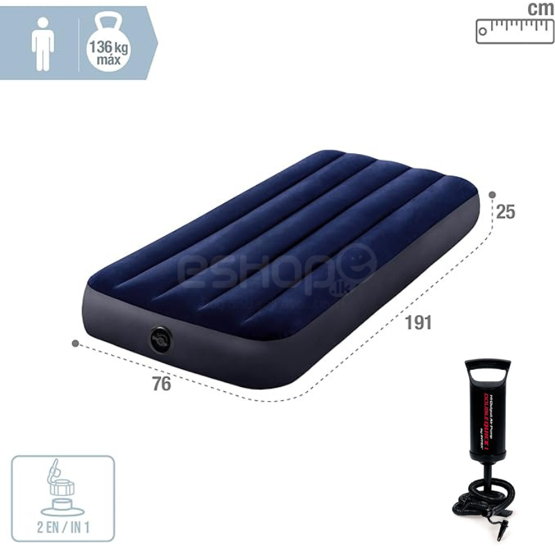 INTEX Inflatable Air Bed with Air Pump