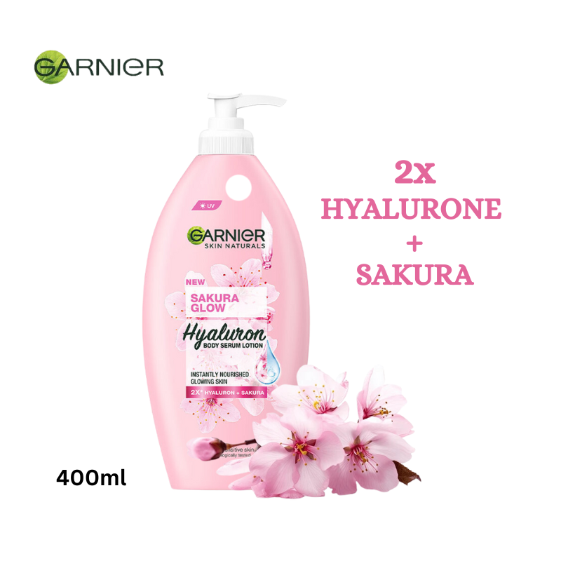 Garnier Sakura Glow Hyaluron Body Serum Lotion - 400ml