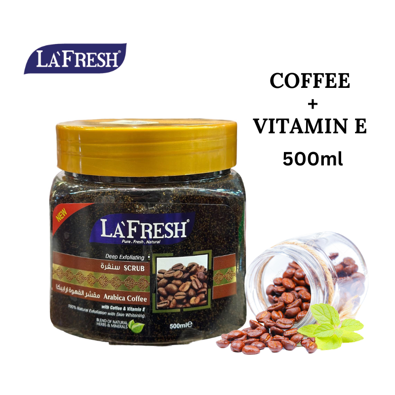 La Fresh Scrub Face & Body Arabica Coffee + Vitamin E - 500ml