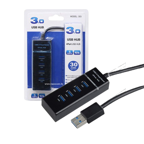 USB Hub 3.0 With 4 Port and 30 cm Super Speed [ Original ]